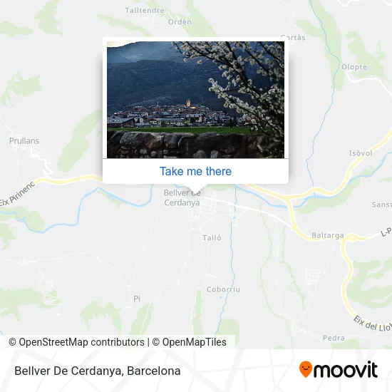 Bellver De Cerdanya map