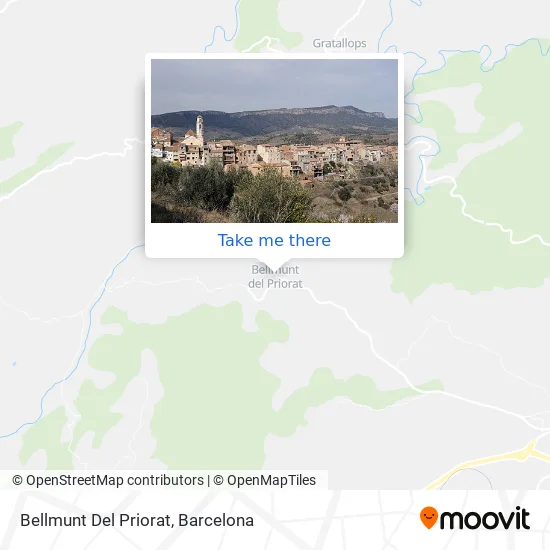 Bellmunt Del Priorat map