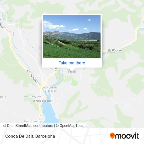 Conca De Dalt map