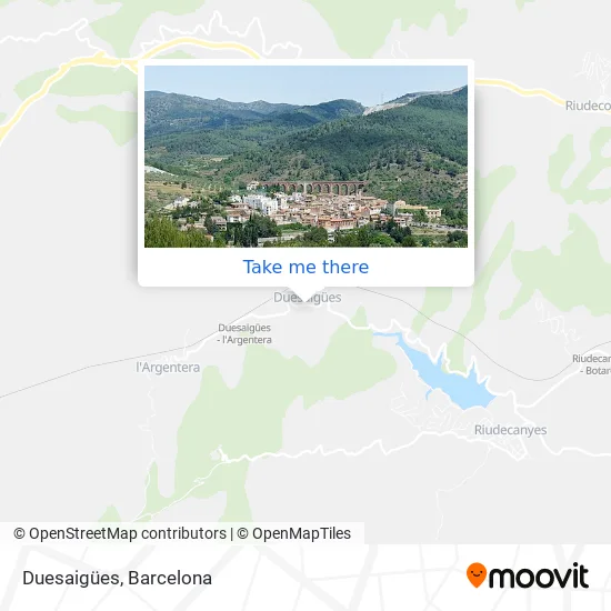 Duesaigües map
