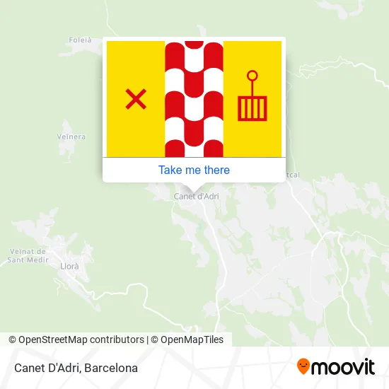 Canet D'Adri map
