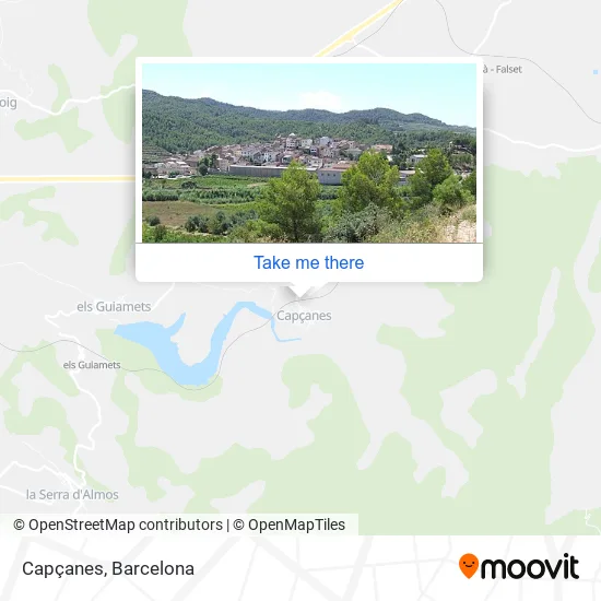 Capçanes map