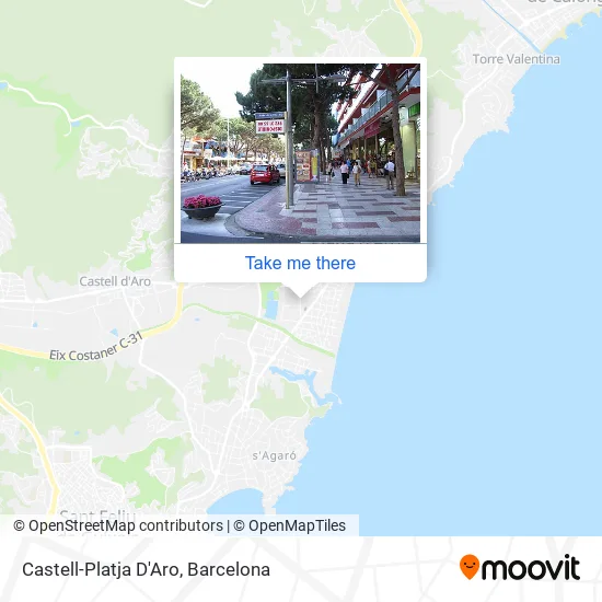 Castell-Platja D'Aro map