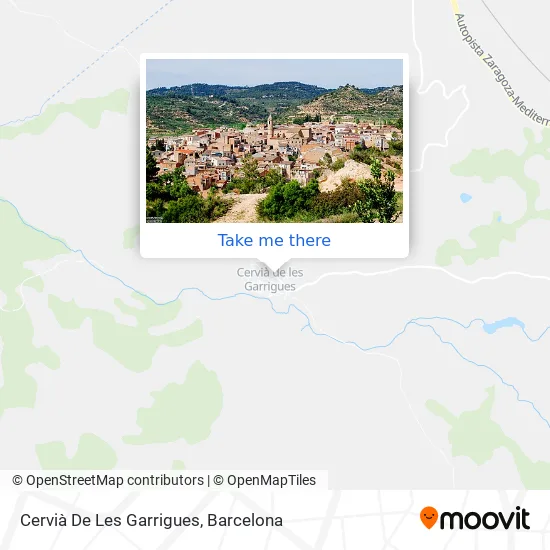 Cervià De Les Garrigues map