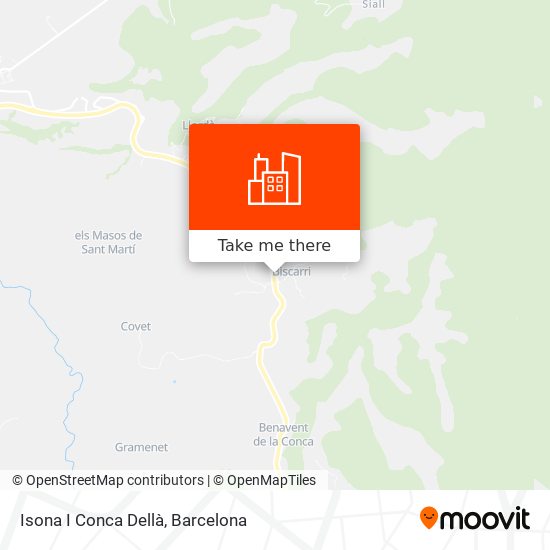 Isona I Conca Dellà map