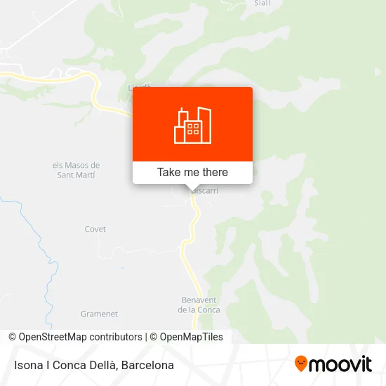 Isona I Conca Dellà map