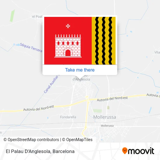 El Palau D'Anglesola map
