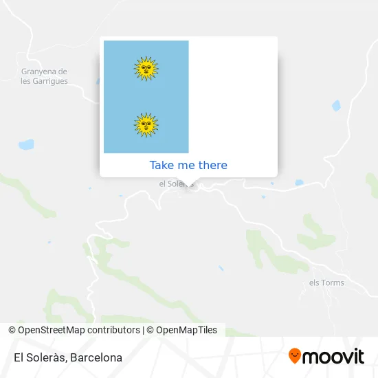 El Soleràs map