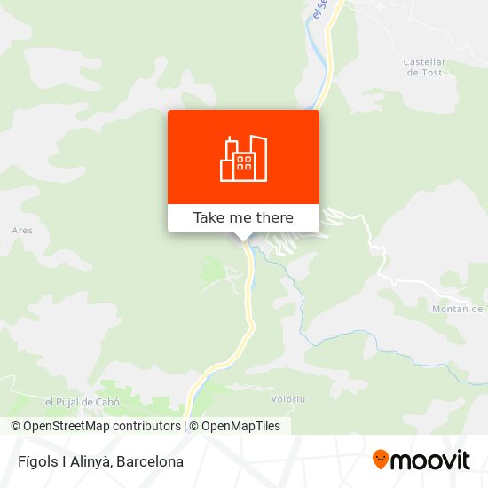 Fígols I Alinyà map