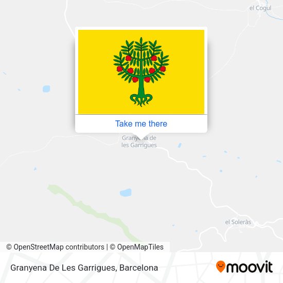 Granyena De Les Garrigues map