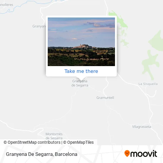 Granyena De Segarra map