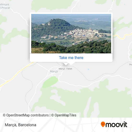 Marçà map