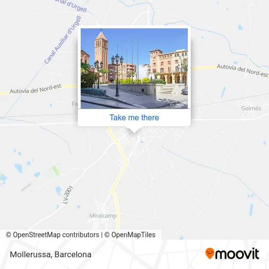 Mollerussa map