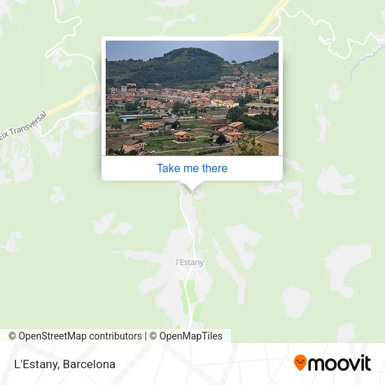 L'Estany map