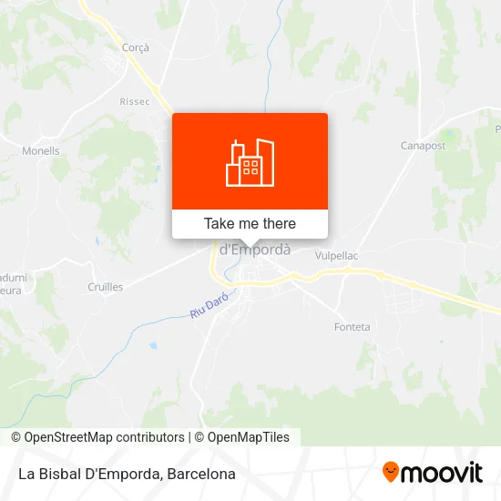 La Bisbal D'Emporda map