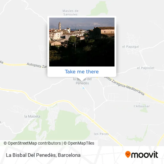 La Bisbal Del Penedès map