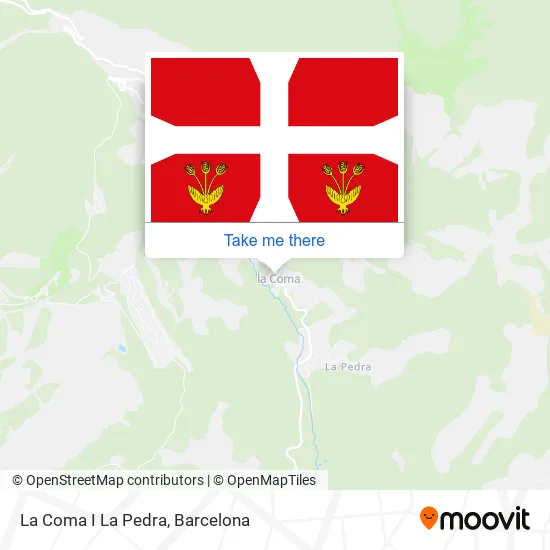 La Coma I La Pedra map