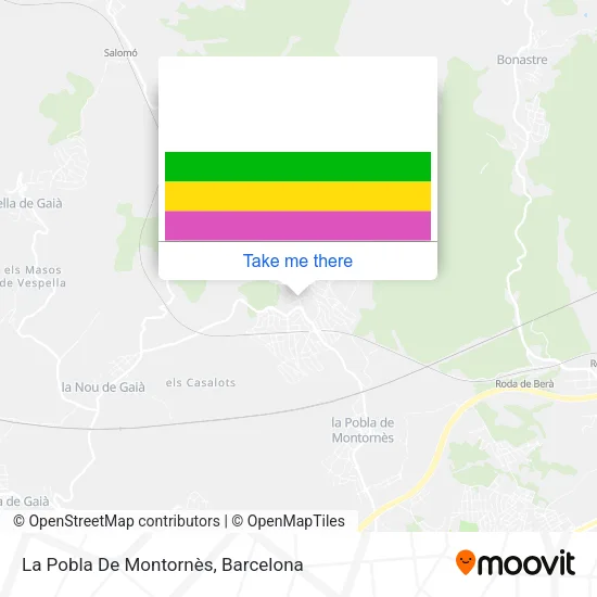 La Pobla De Montornès map