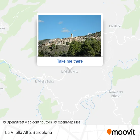 La Vilella Alta map