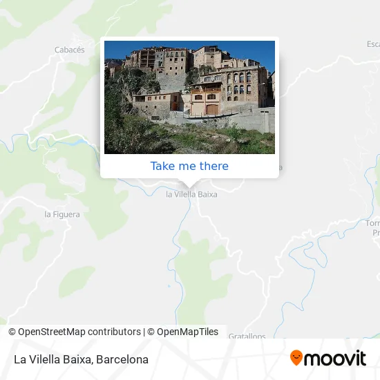 La Vilella Baixa map