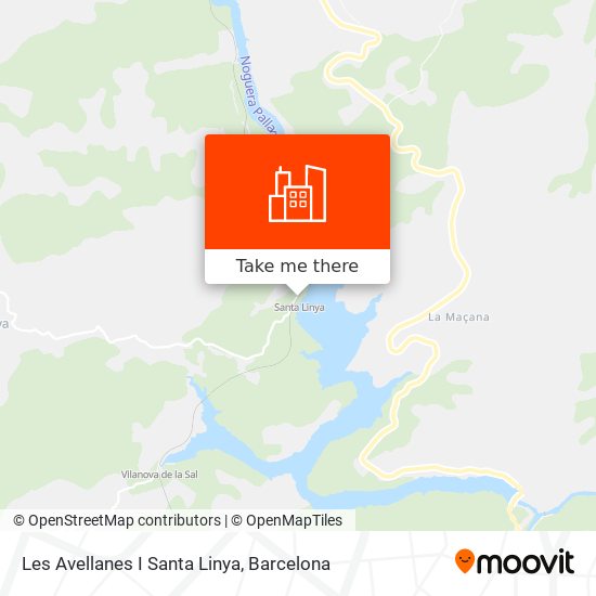 Les Avellanes I Santa Linya map