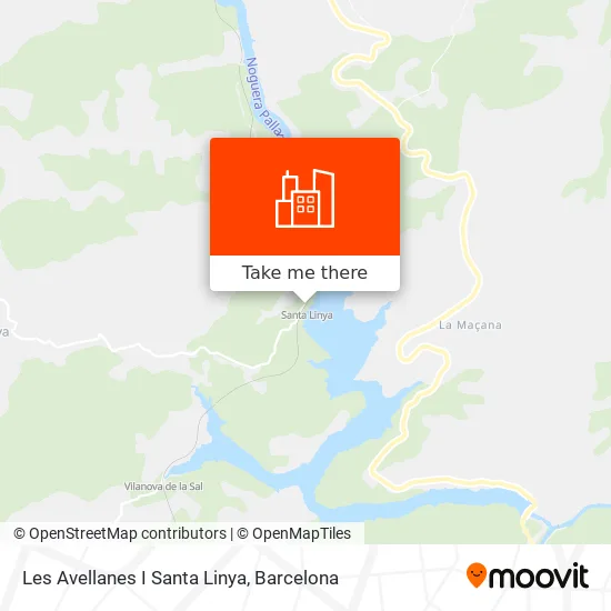 Les Avellanes I Santa Linya map