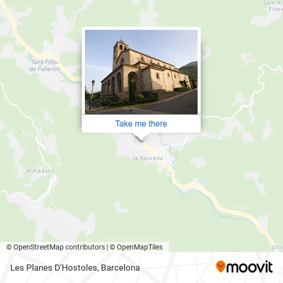 Les Planes D'Hostoles map