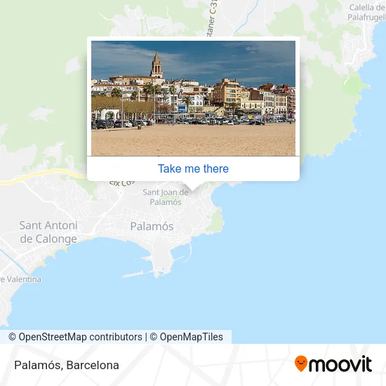 Palamós map