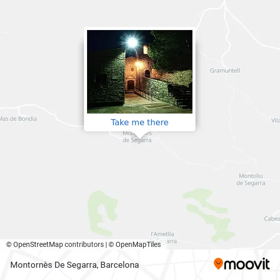 Montornès De Segarra map
