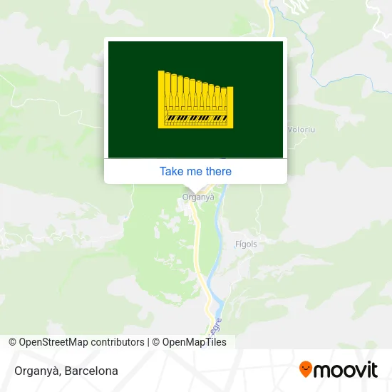 Organyà map