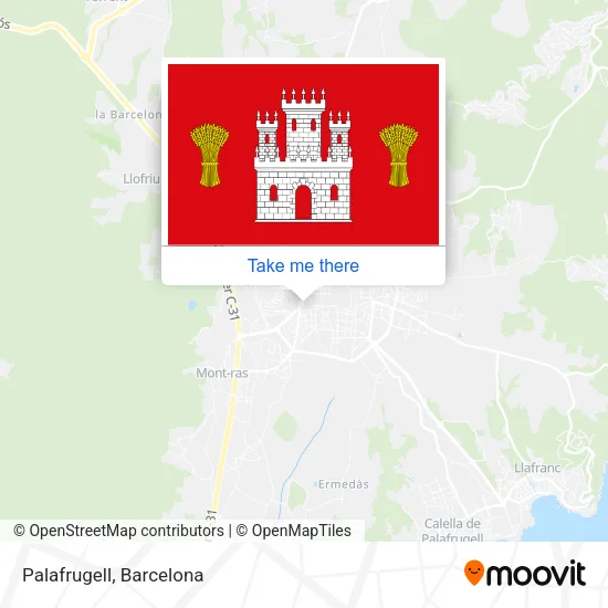 Palafrugell map