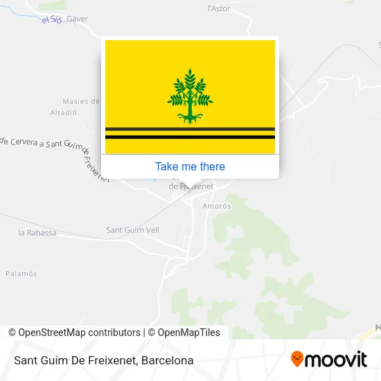 Sant Guim De Freixenet map