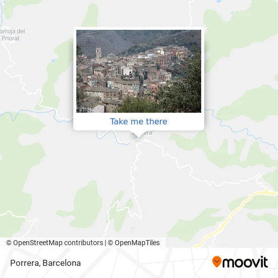 Porrera map