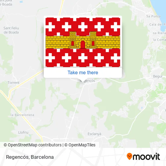 Regencós map