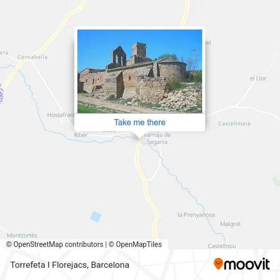 Torrefeta I Florejacs map