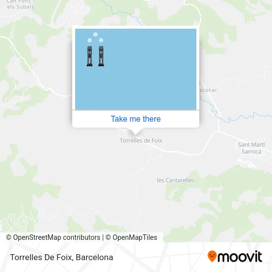 Torrelles De Foix map