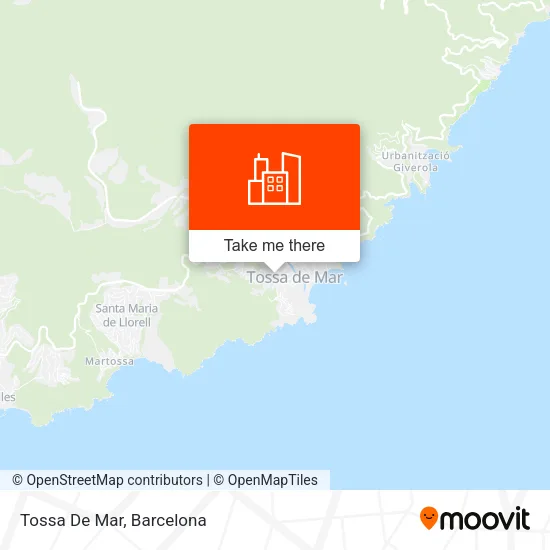 Tossa De Mar map