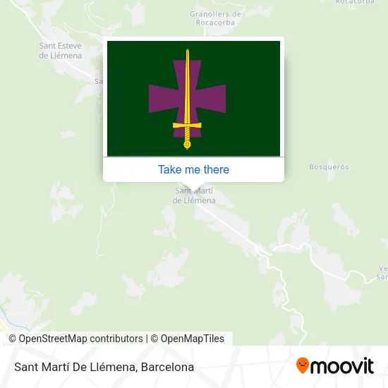Sant Martí De Llémena map