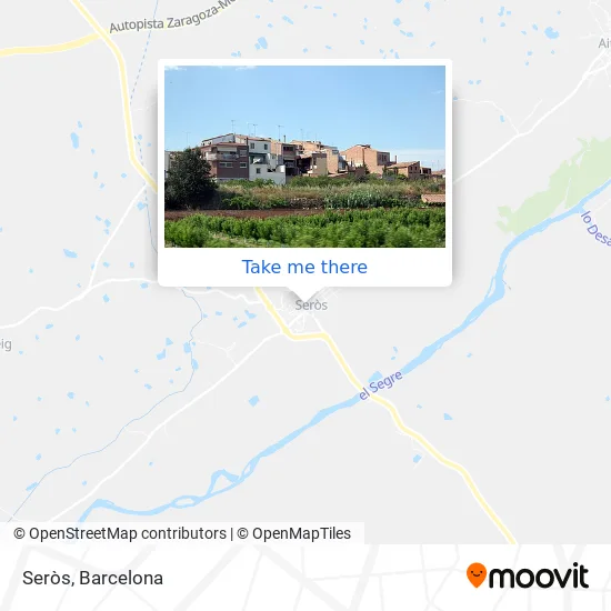 Seròs map