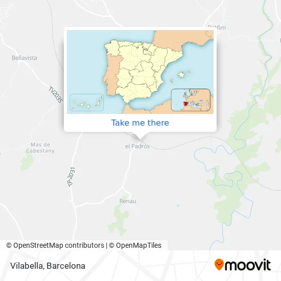 Vilabella map