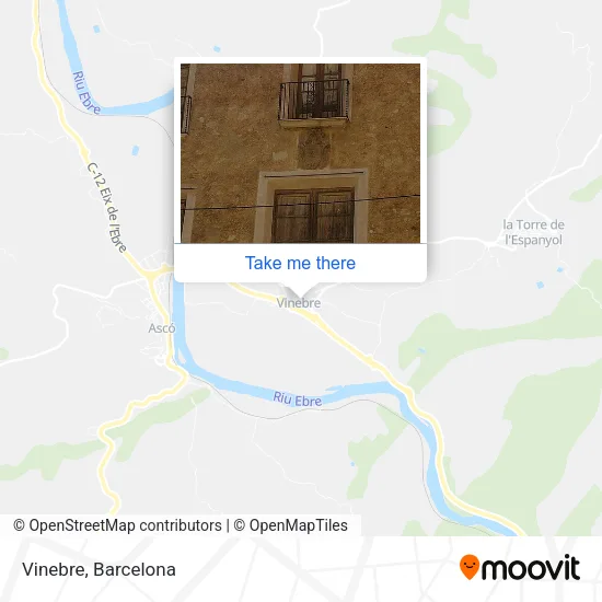 Vinebre map