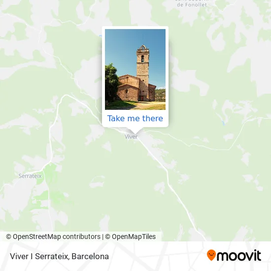 Viver I Serrateix map