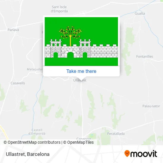 Ullastret map