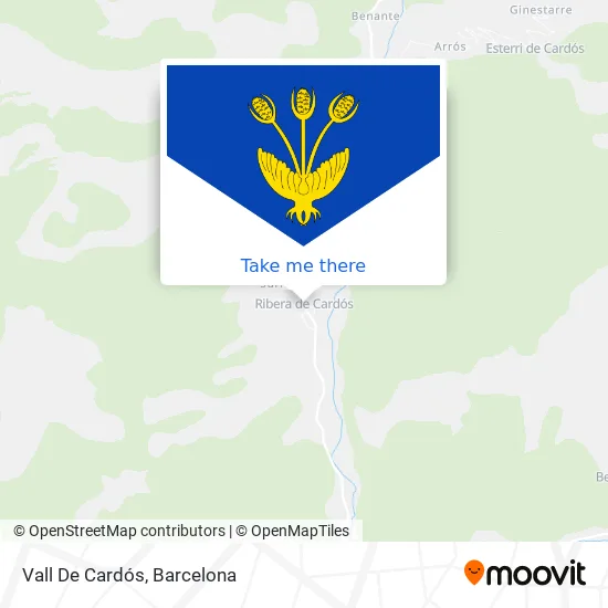 Vall De Cardós map