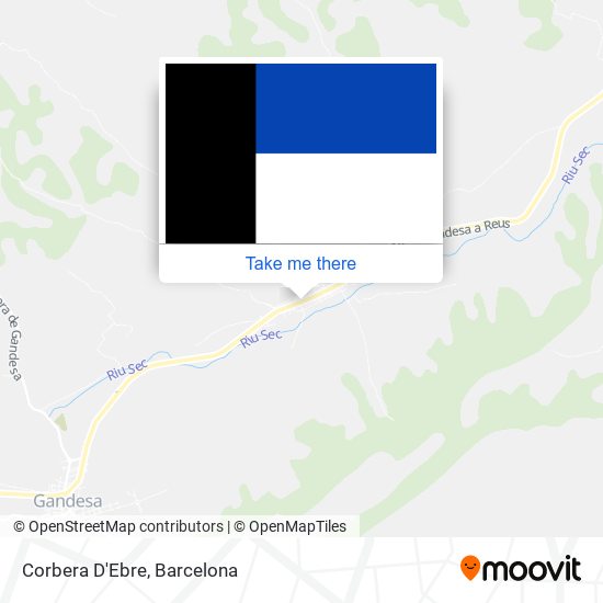 Corbera D'Ebre map