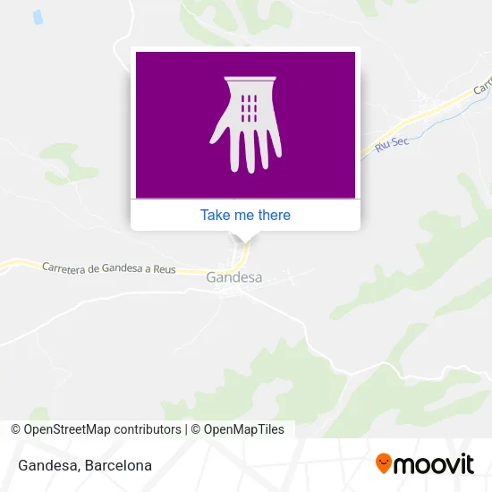 Gandesa map