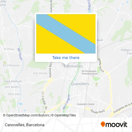 Canovelles map