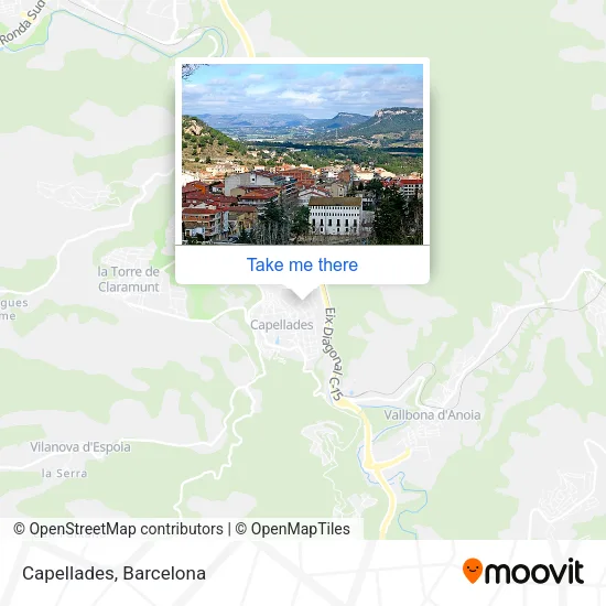Capellades map