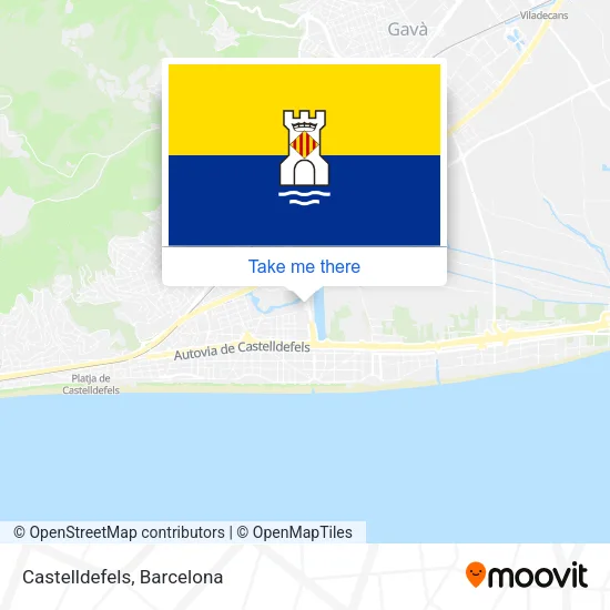 Castelldefels map