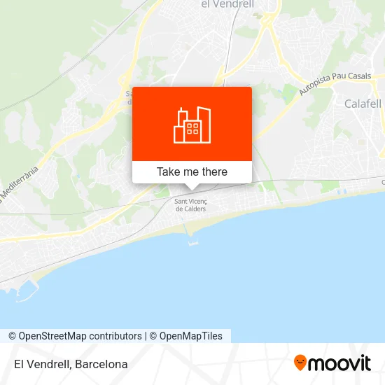El Vendrell map